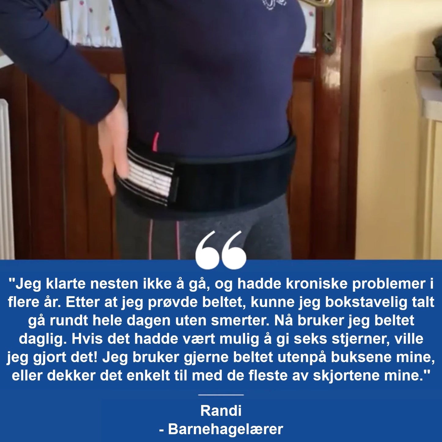 Compressieriem + Kalmerend rugkussen - Dørsvag™ 