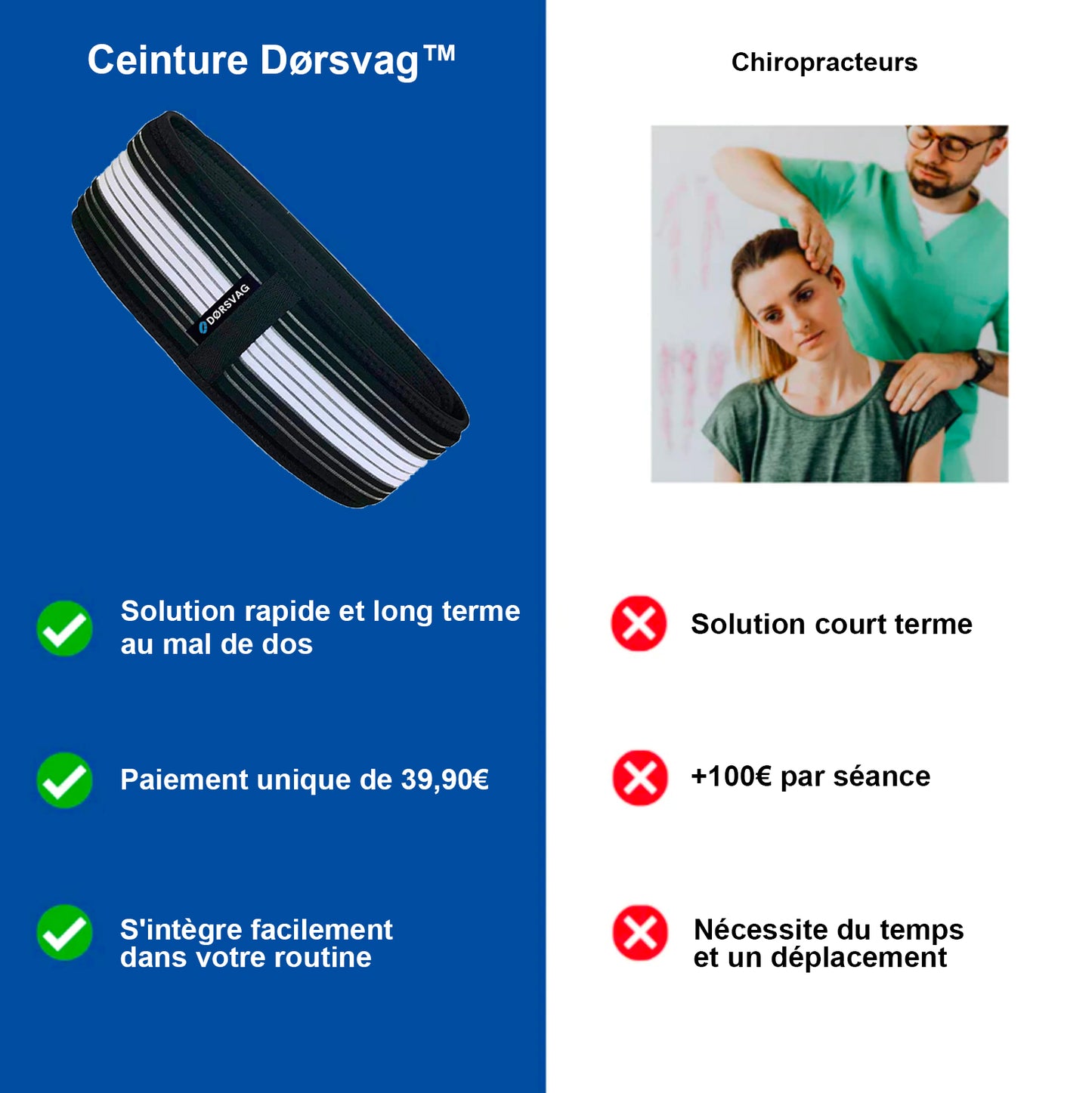 Ceinture double compression - Dørsvag™