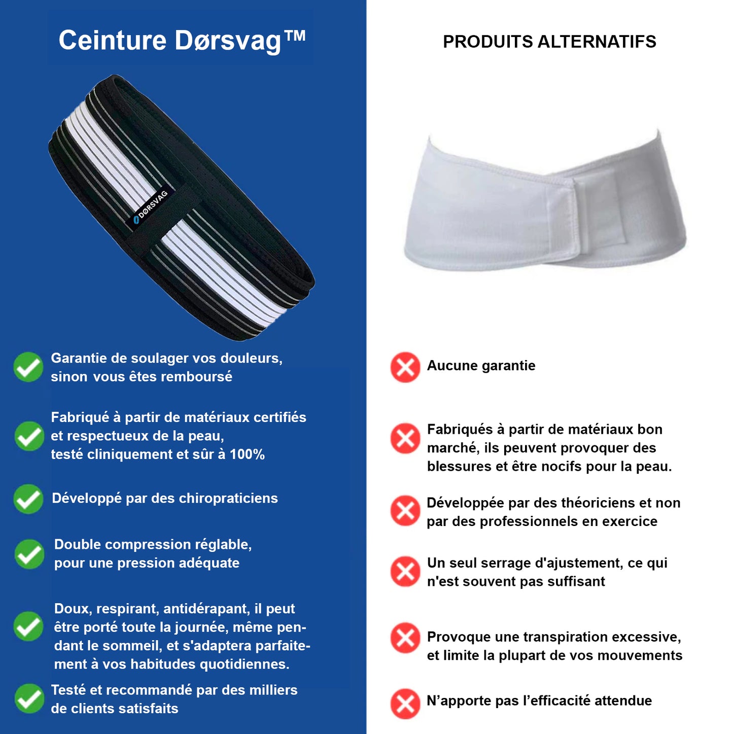 Ceinture double compression - Dørsvag™