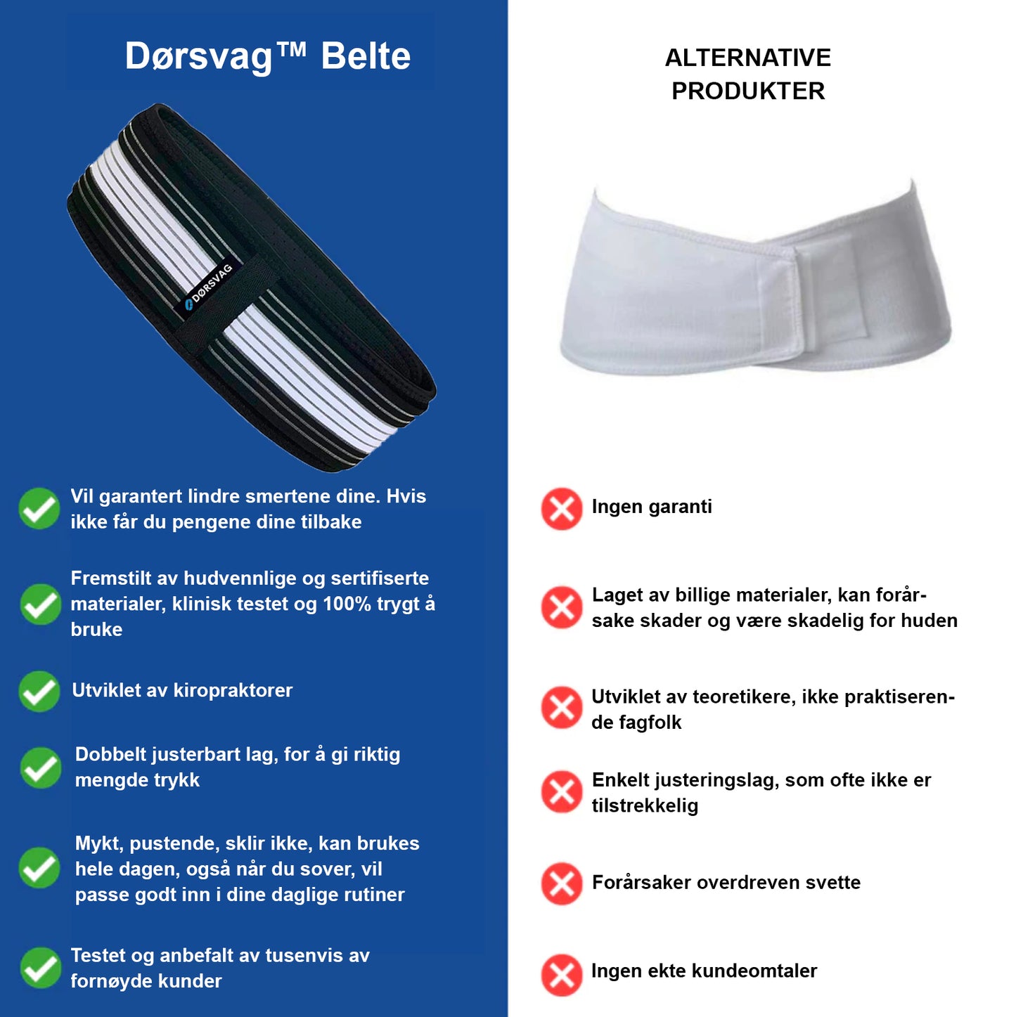 Ceinture de compression - Dørsvag™